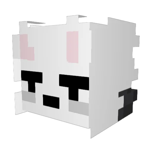 capybaka Minecraft avatar head, 3D render
