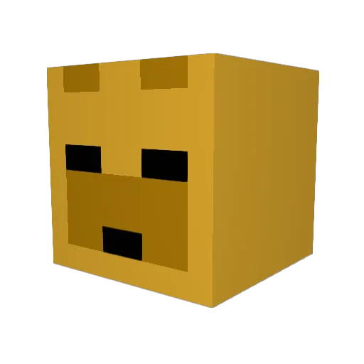 capybara919 Minecraft avatar head, 3D render