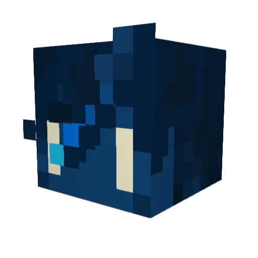 capytanbara Minecraft avatar head, 3D render