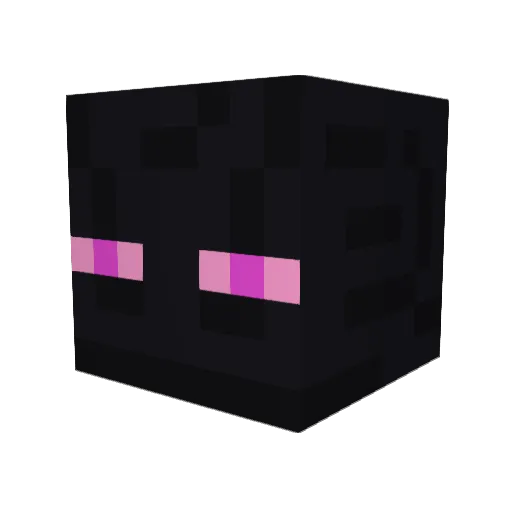 capzzang_ Minecraft avatar head, 3D render