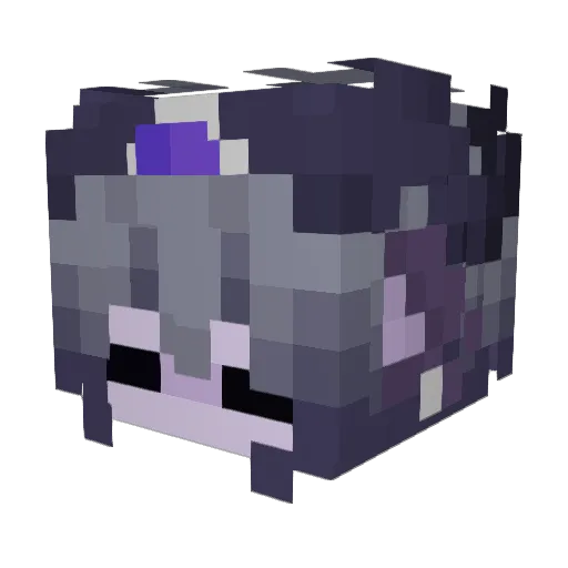 car1ita Minecraft avatar head, 3D render