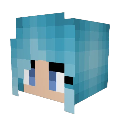 car2go Minecraft avatar head, 3D render