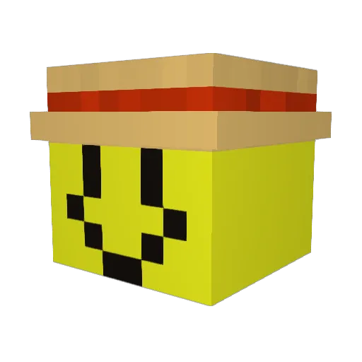car_bruv Minecraft avatar head, 3D render