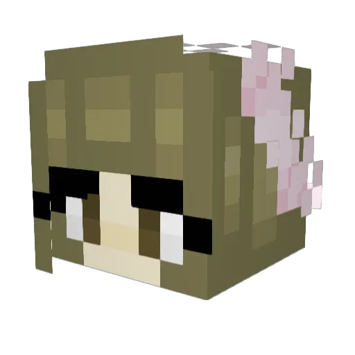 caracos Minecraft avatar head, 3D render
