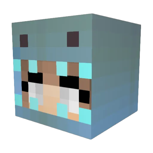 caradepalmuns Minecraft avatar head, 3D render