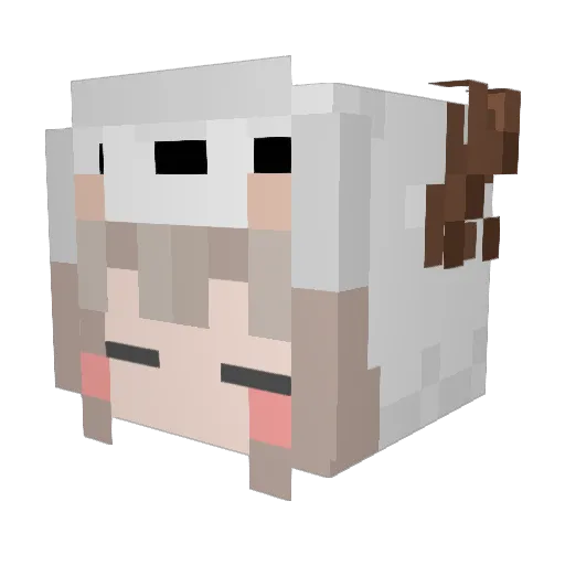 caradeponny Minecraft avatar head, 3D render