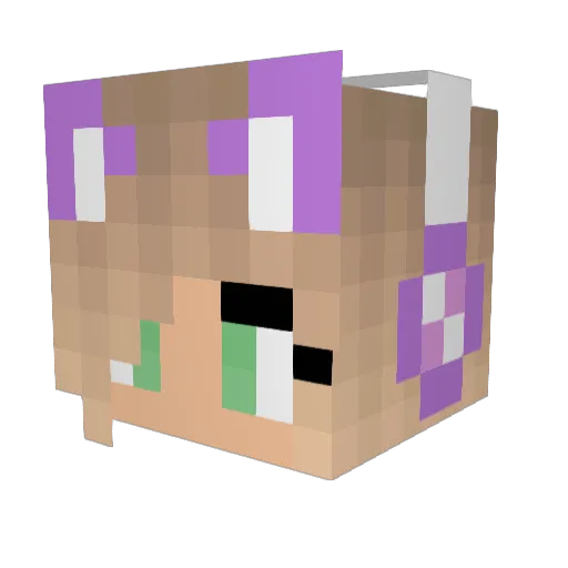 caramel_jg Minecraft avatar head, 3D render