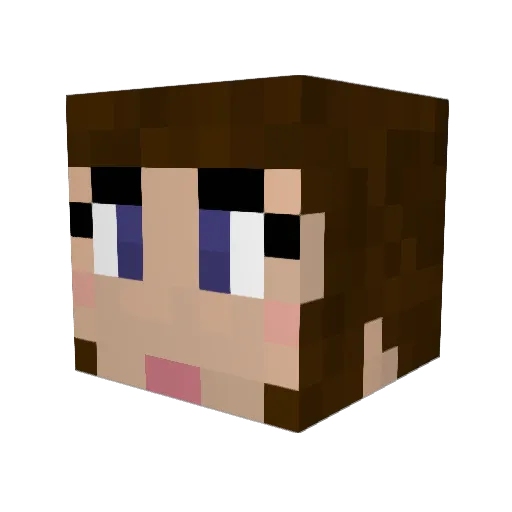 caramelhunter Minecraft avatar head, 3D render