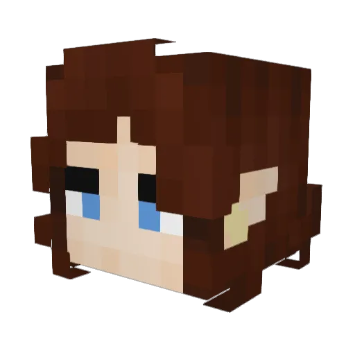 carawithcookies Minecraft avatar head, 3D render