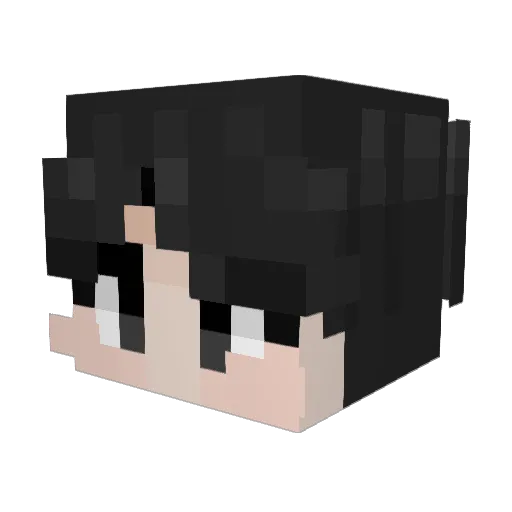 carbene_ Minecraft avatar head, 3D render