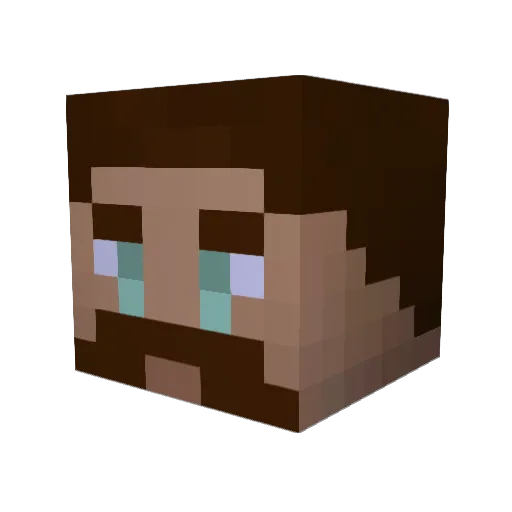 carbideslag Minecraft avatar head, 3D render