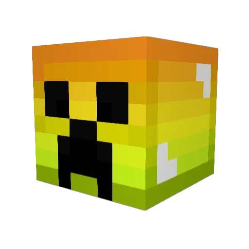 carbo17 Minecraft avatar head, 3D render