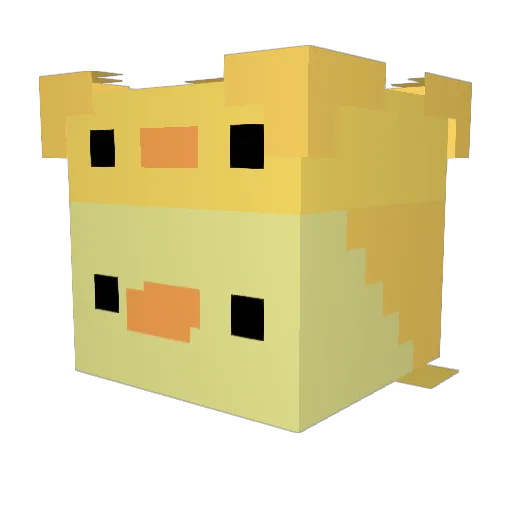 carbomb08 Minecraft avatar head, 3D render