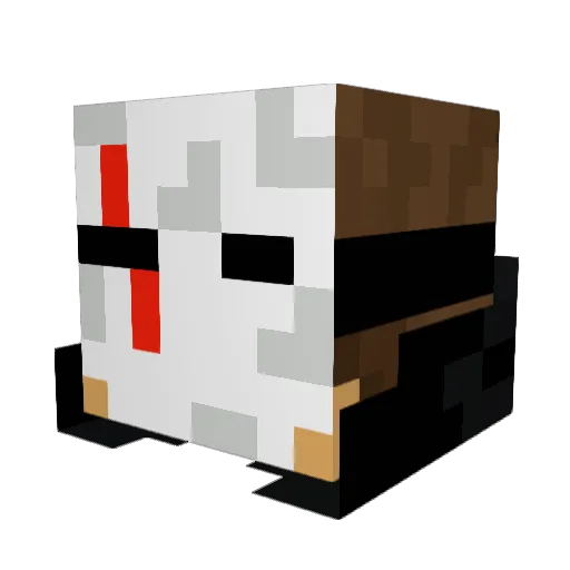 carbon125 Minecraft avatar head, 3D render