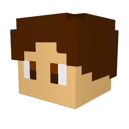 carbon_coffee Minecraft avatar head, 3D render