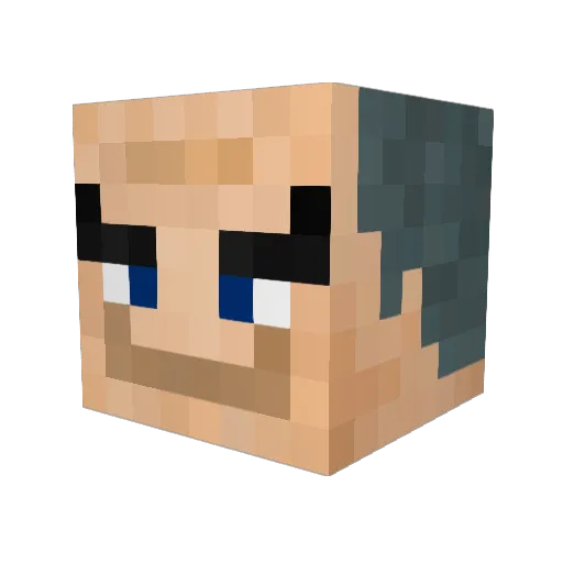 carbone292 Minecraft avatar head, 3D render