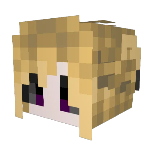 carburandoblunt Minecraft avatar head, 3D render