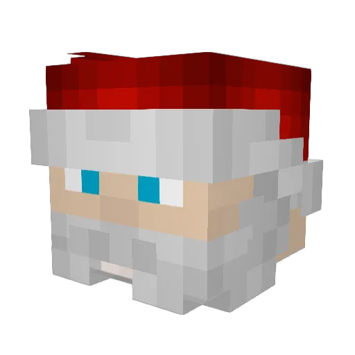 carcarbooger Minecraft avatar head, 3D render