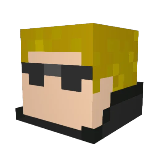 carcrusher98 Minecraft avatar head, 3D render