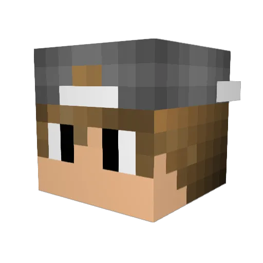 carcy123 Minecraft avatar head, 3D render