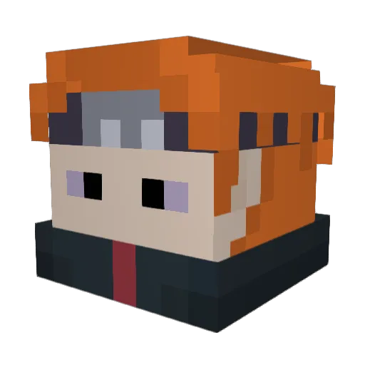 cardboardzCM Minecraft avatar head, 3D render
