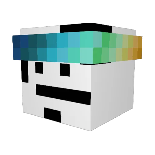 cardcrafter7080 Minecraft avatar head, 3D render