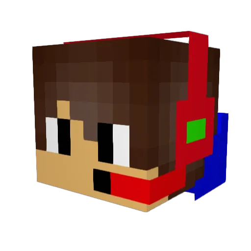 cardio66 Minecraft avatar head, 3D render