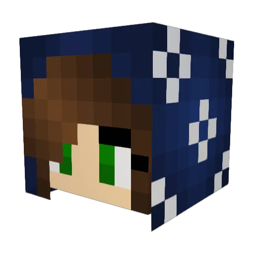 carebearluv2377 Minecraft avatar head, 3D render