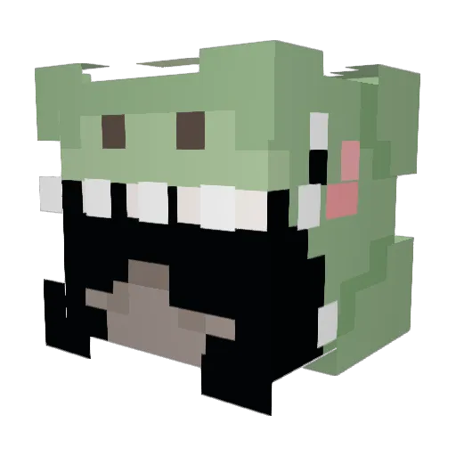 carel07 Minecraft avatar head, 3D render