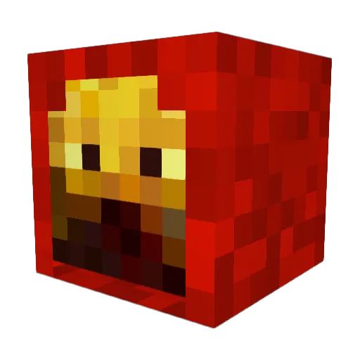 carghos Minecraft avatar head, 3D render