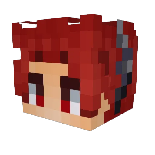 carguz Minecraft avatar head, 3D render