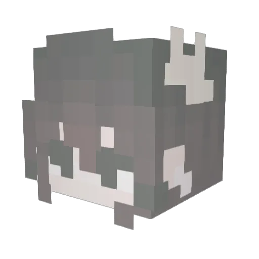 caribubli Minecraft avatar head, 3D render