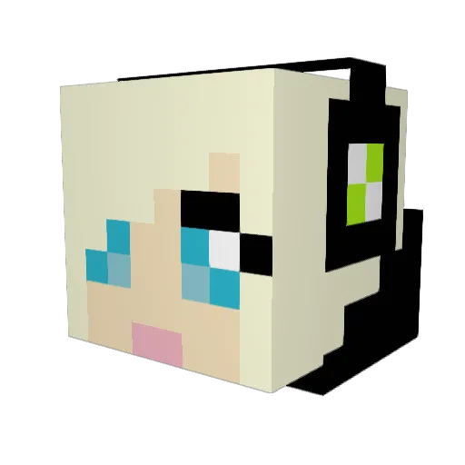 carina622 Minecraft avatar head, 3D render