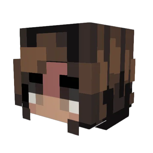 carinbeans Minecraft avatar head, 3D render