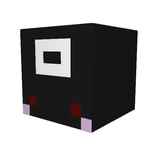 cariniii Minecraft avatar head, 3D render
