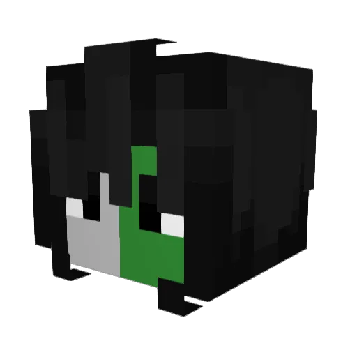 cark_ Minecraft avatar head, 3D render
