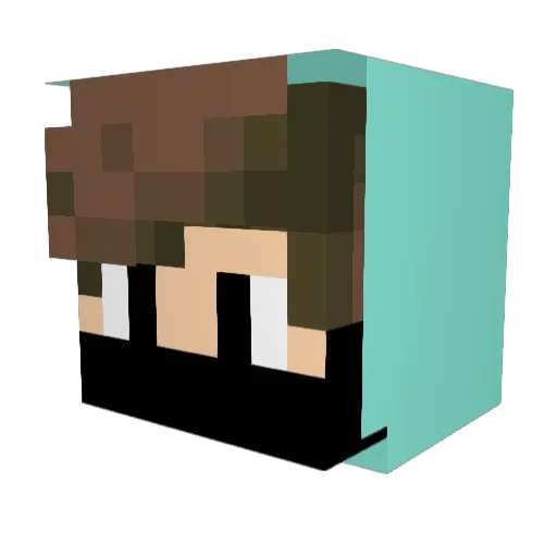 carkino Minecraft avatar head, 3D render