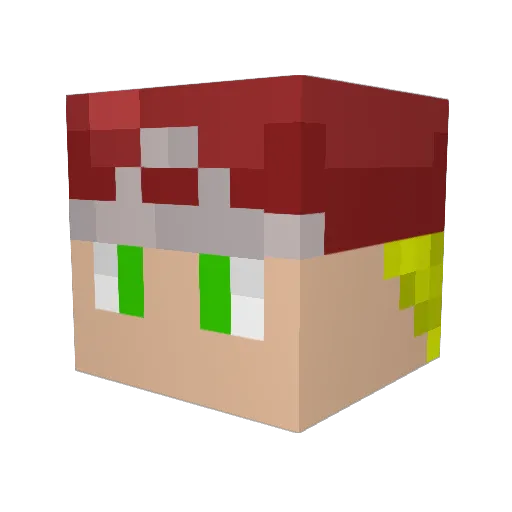 carkus8 Minecraft avatar head, 3D render