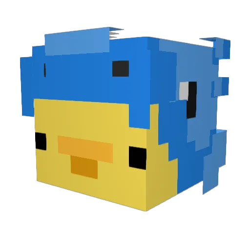 carl1226 Minecraft avatar head, 3D render