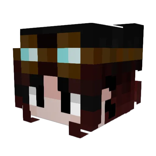 carl7s Minecraft avatar head, 3D render