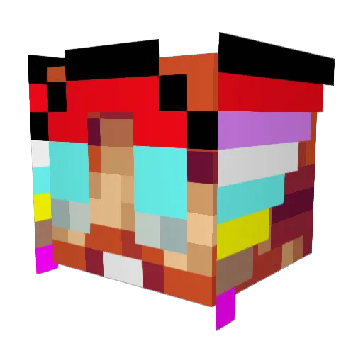 carlbasno Minecraft avatar head, 3D render