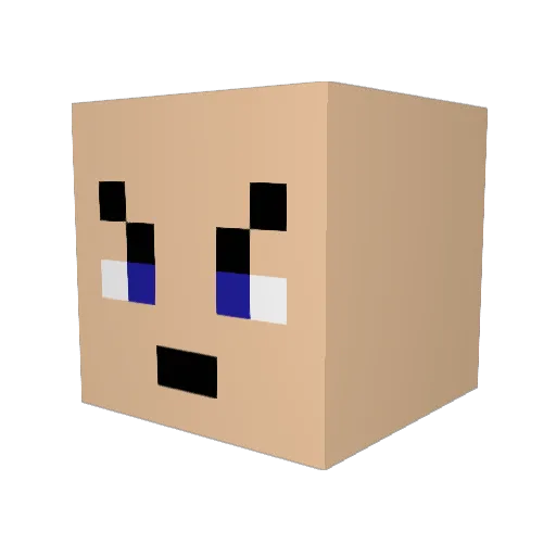 carletes88 Minecraft avatar head, 3D render
