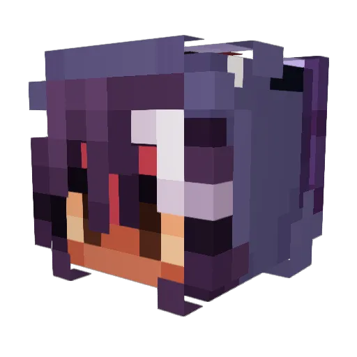 carlettosgn Minecraft avatar head, 3D render
