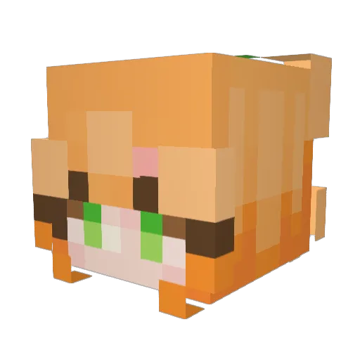 carliqueen Minecraft avatar head, 3D render