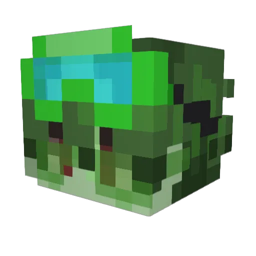 carlmckeys Minecraft avatar head, 3D render