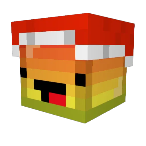 carlonel Minecraft avatar head, 3D render