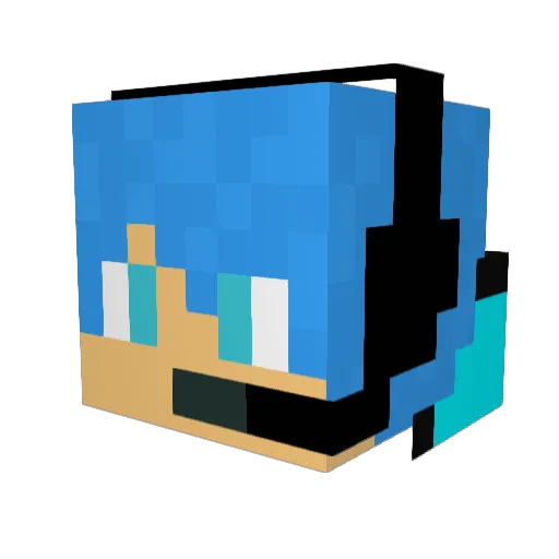 carlos_120576 Minecraft avatar head, 3D render