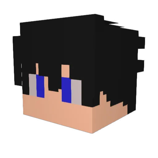 carlosabranches Minecraft avatar head, 3D render