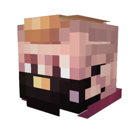 carlosc38d Minecraft avatar head, 3D render
