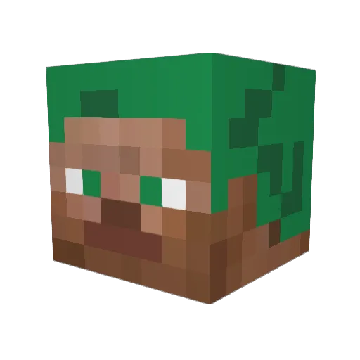 carlospr1 Minecraft avatar head, 3D render